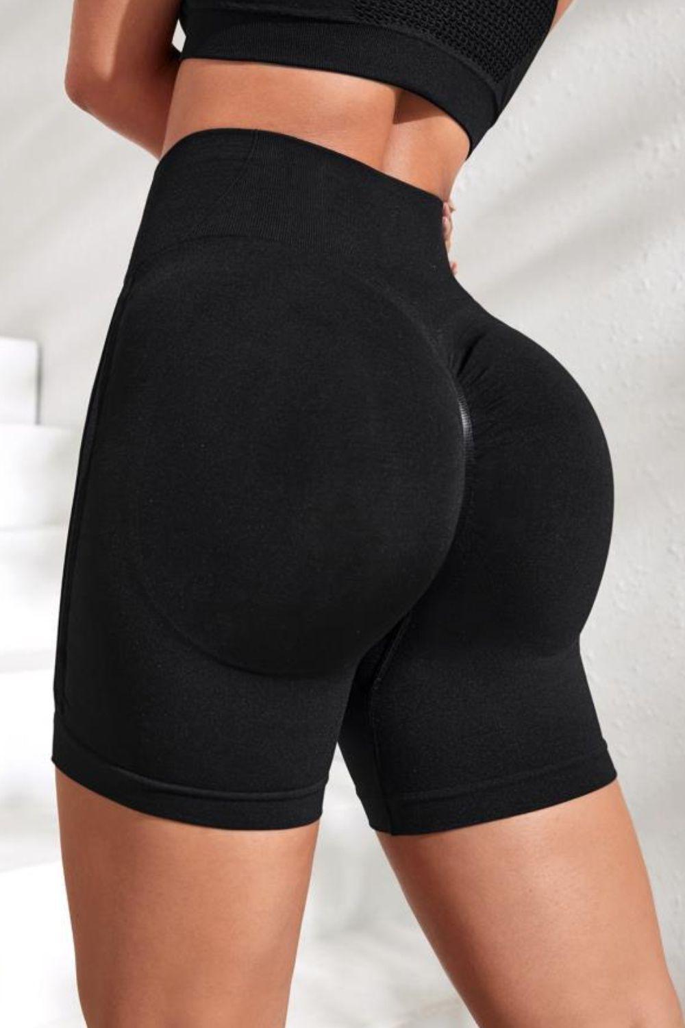 Slim Fit High Waistband Active Shorts - 808Lush