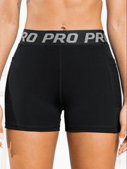 Elastic Waist Active Shorts with Pockets - 808Lush