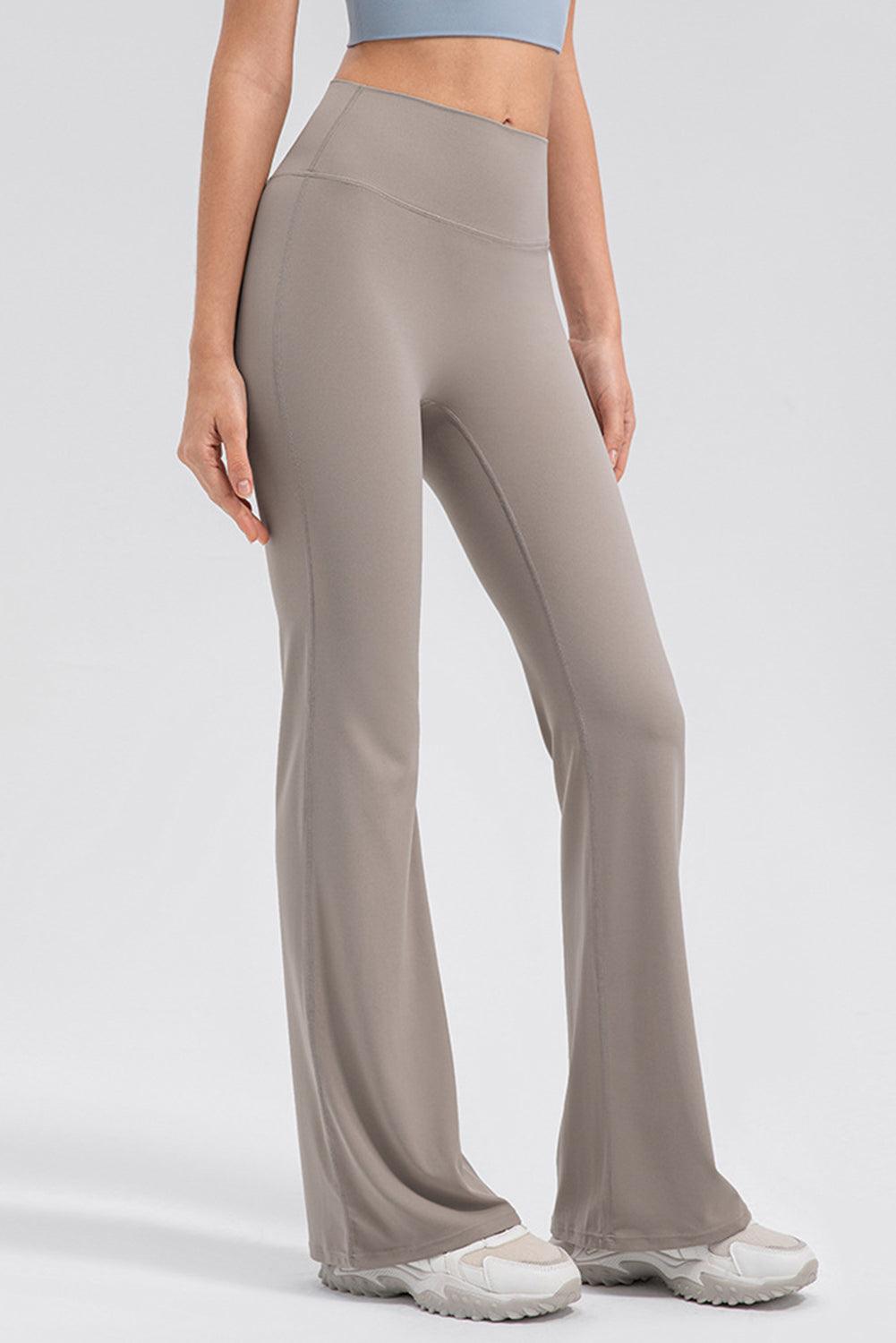 High Waist Straight Active Pants - 808Lush