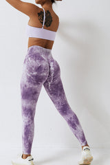 High Waist Tie-Dye Long Sports Pants - 808Lush