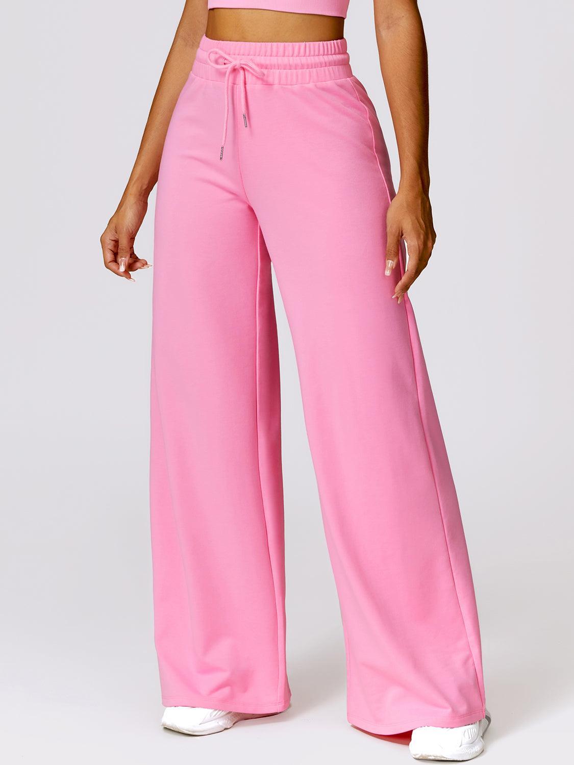 Drawstring High Waist Active Pants - 808Lush