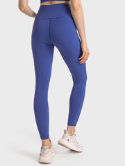 Wide Waistband Slim Fit Long Sports Leggings - 808Lush