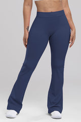 Ruched High Waist Bootcut Active Pants - 808Lush