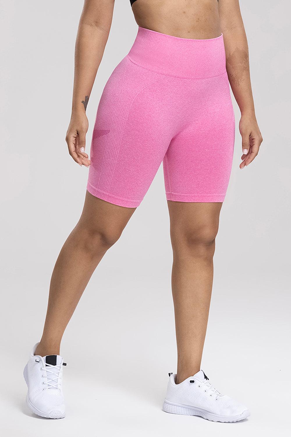 Wide Waistband High Waist Active Shorts - 808Lush