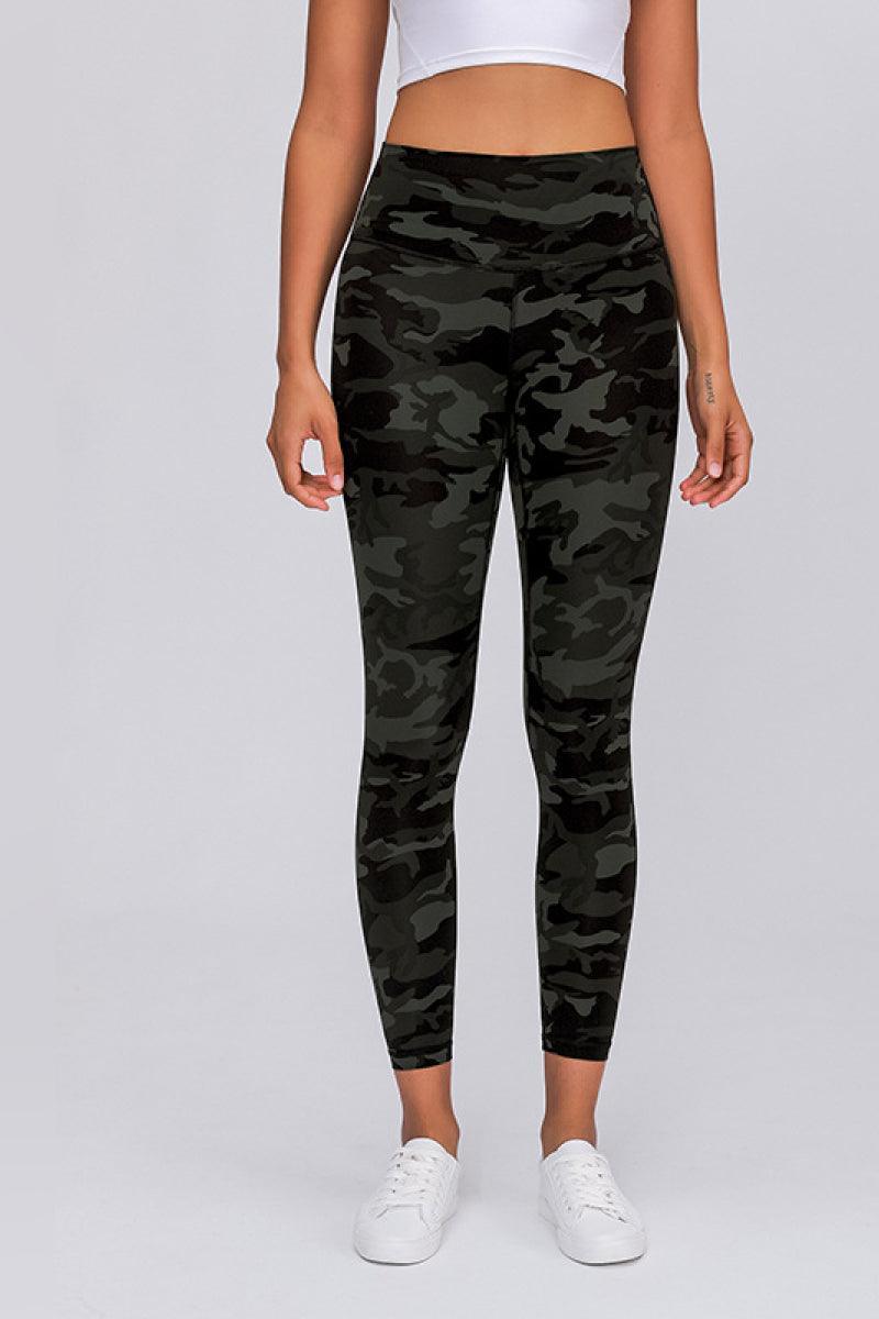 Wide Seamless Band Waist Sports Leggings - 808Lush