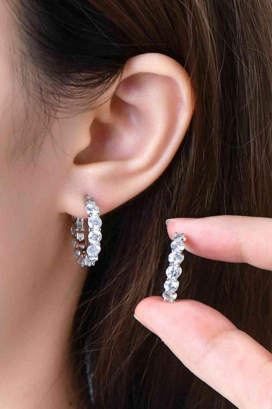 7.2 Carat Moissanite 925 Sterling Silver Earrings - 808Lush