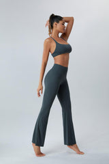 Ruched High Waist Active Pants - 808Lush