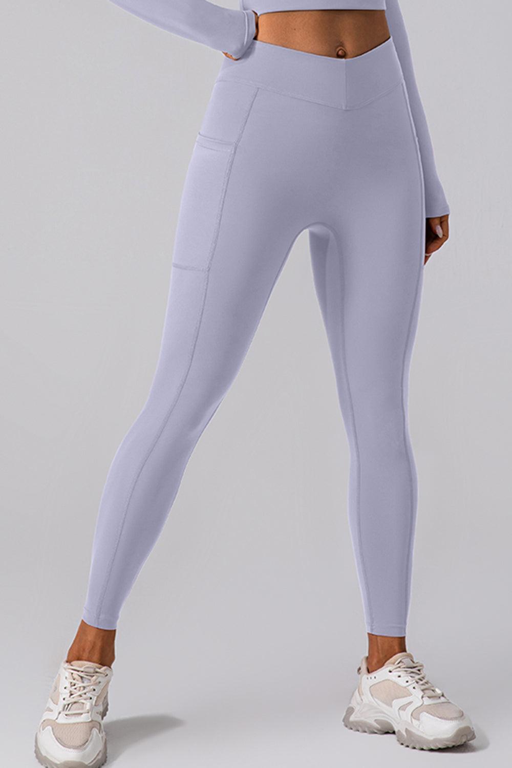 High Waist Active Leggings with Pockets - 808Lush