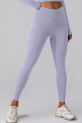 High Waist Active Leggings with Pockets - 808Lush