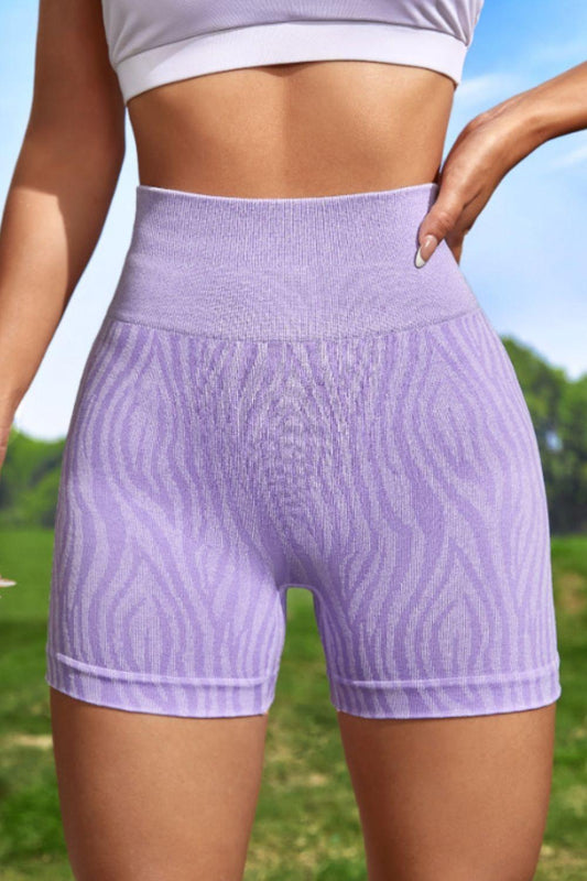 Wide Waistband Slim Fit Active Shorts - 808Lush