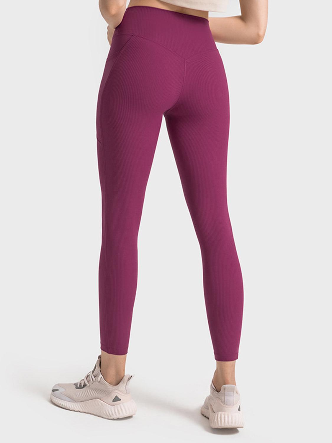 Wide Waistband Active Leggings - 808Lush