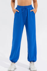 Drawstring Active Pants with Pockets - 808Lush