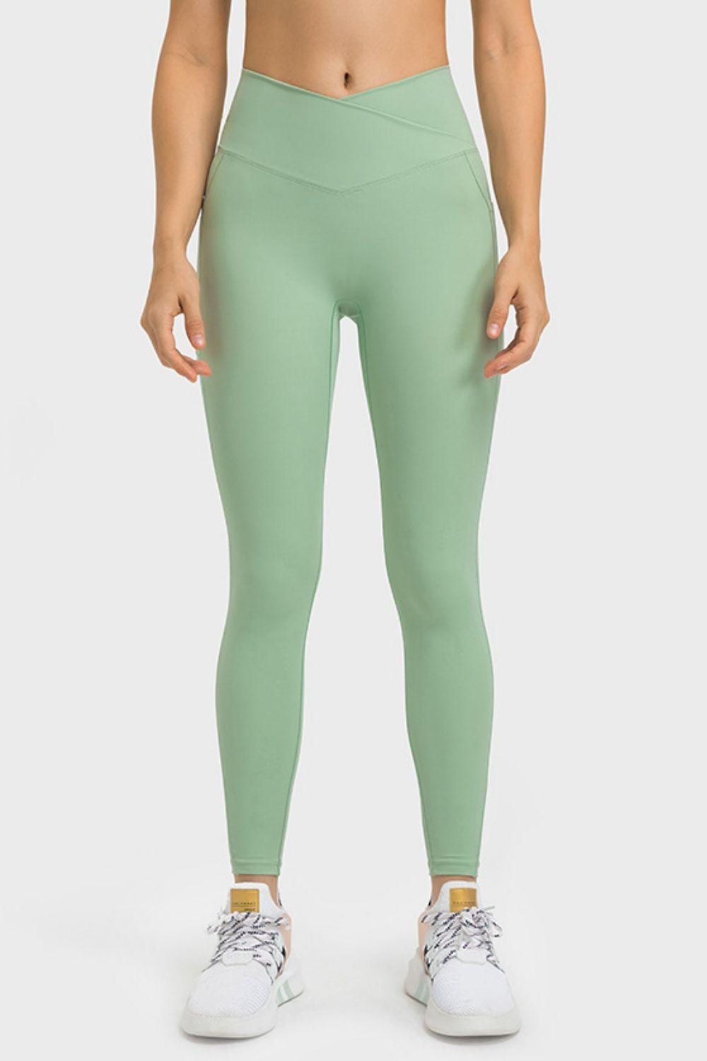 V-Waist Yoga Leggings with Pockets - 808Lush