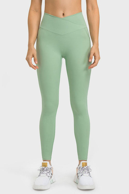 V-Waist Yoga Leggings with Pockets - 808Lush