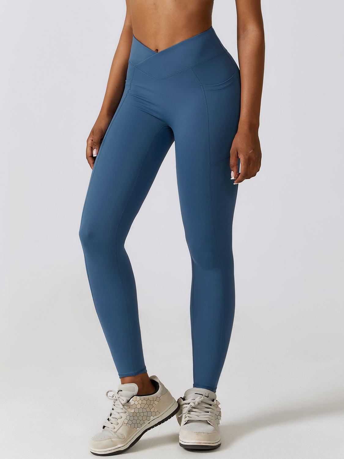 Wide Waistband Active Leggings - 808Lush