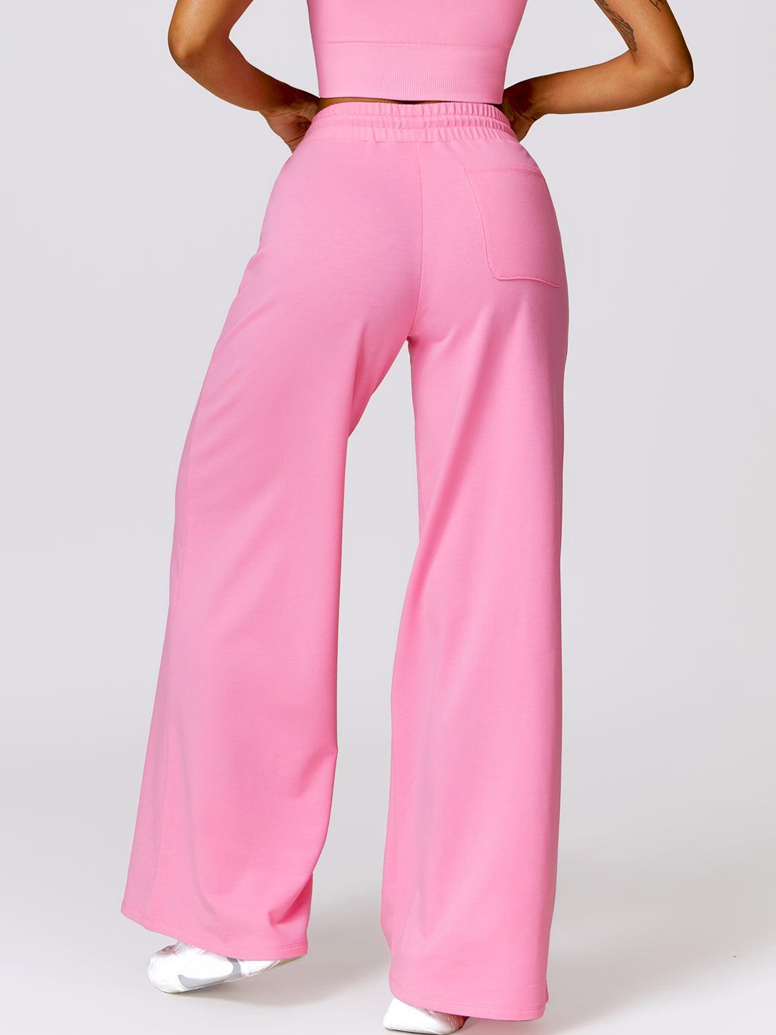 Drawstring High Waist Active Pants - 808Lush