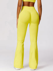 Wide Waistband High Waist Bootcut Pants - 808Lush