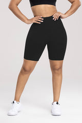 Wide Waistband High Waist Active Shorts - 808Lush