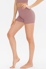 Slim Fit Wide Waistband Sports Shorts - 808Lush