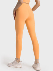 Wide Waistband Slim Fit Long Sports Leggings - 808Lush