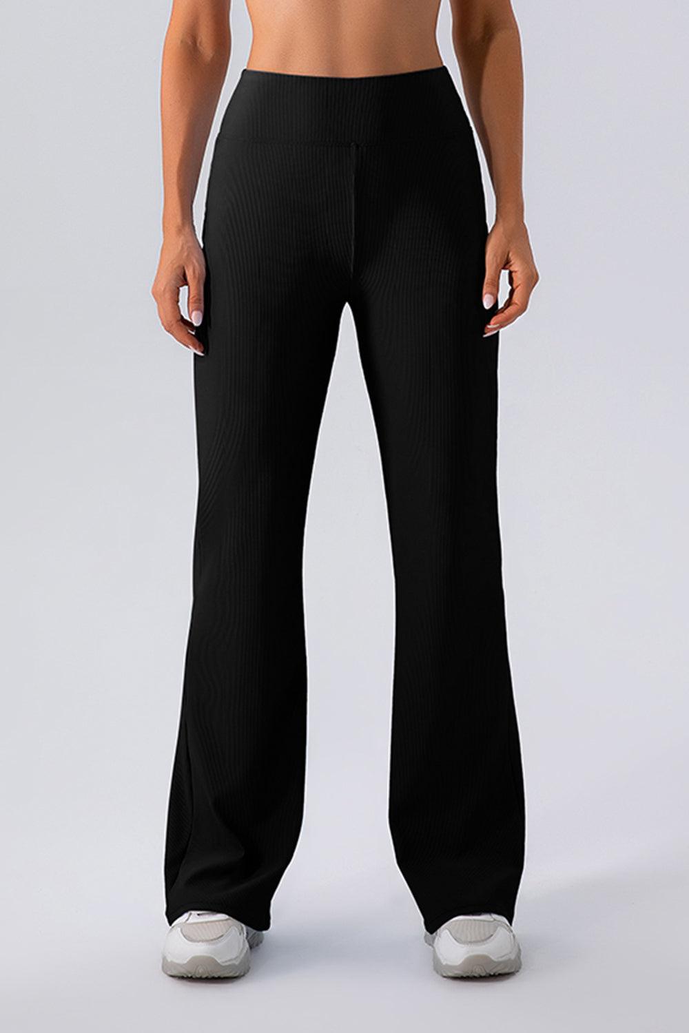 High Waist Straight Active Pants - 808Lush