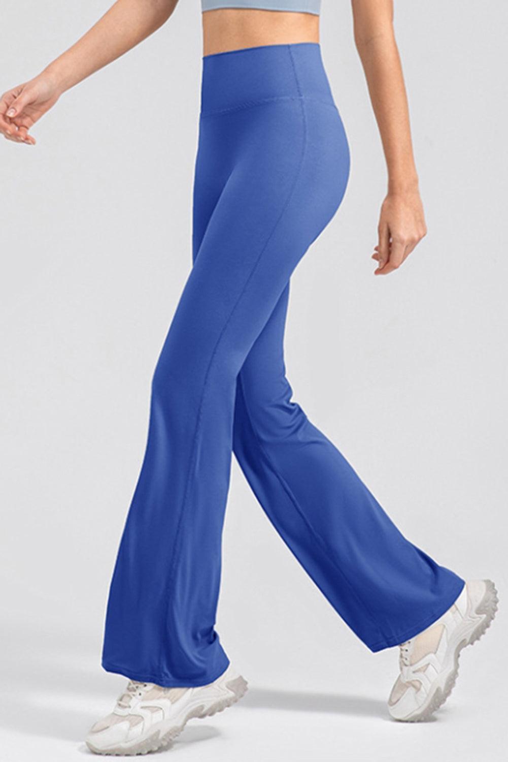 High Waist Straight Active Pants - 808Lush