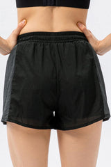 Color Block Drawstring Active Shorts - 808Lush