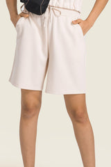 Drawstring Elastic Waist Sports Bermuda Shorts - 808Lush