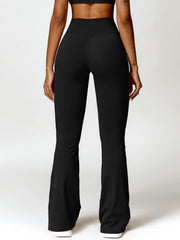 Twisted High Waist Bootcut Active Pants with Pockets - 808Lush