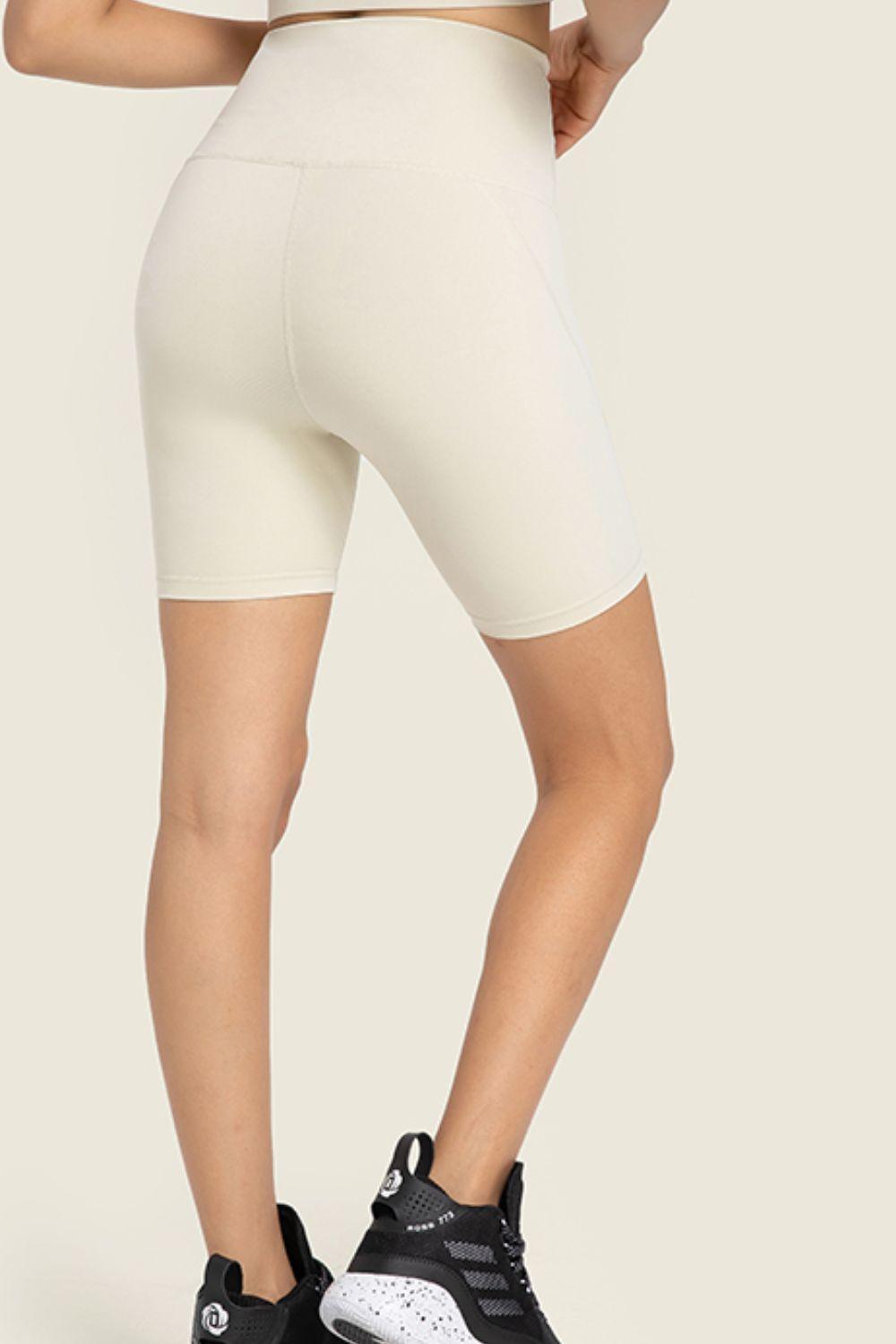 Seamless High-Rise Wide Waistband Biker Shorts - 808Lush