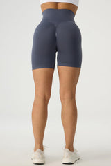 High Waist Wide Waistband Active Shorts - 808Lush