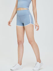 Contrast Trim High Waist Active Shorts - 808Lush