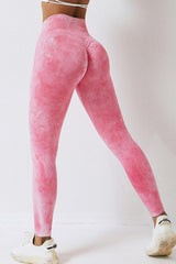 High Waist Tie-Dye Long Sports Pants - 808Lush