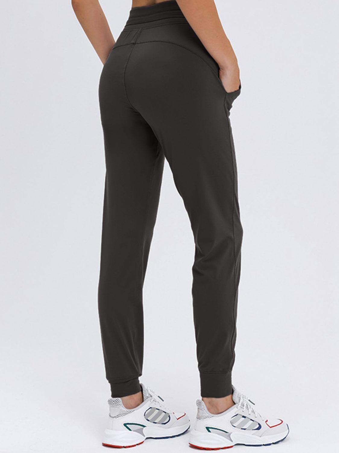 Double Take Tied Joggers with Pockets - 808Lush