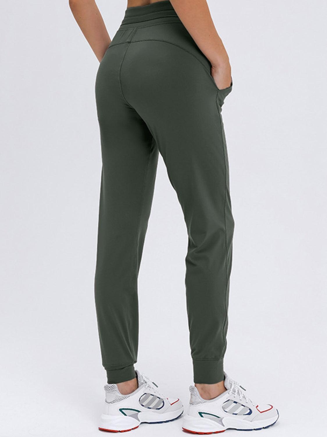 Double Take Tied Joggers with Pockets - 808Lush