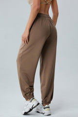 Drawstring Pocketed Active Pants - 808Lush