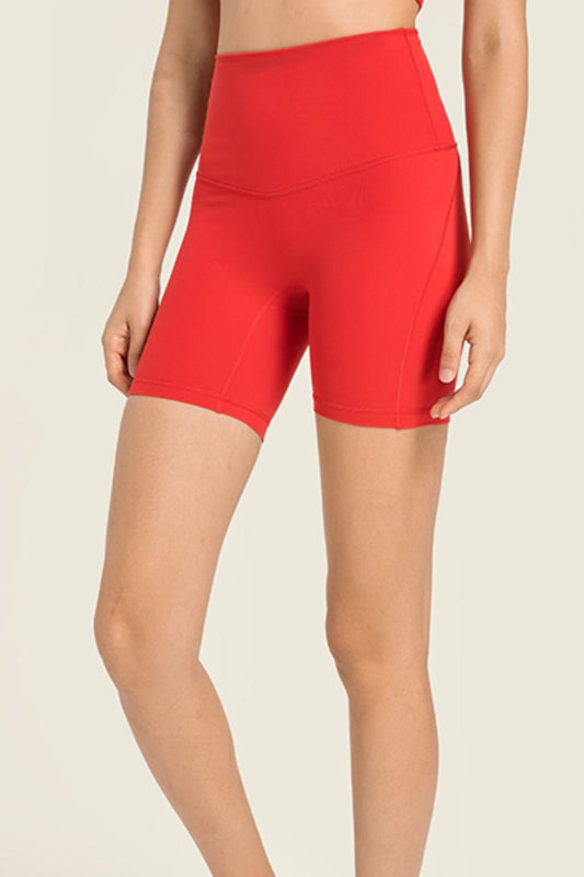 Seamless High-Rise Wide Waistband Biker Shorts - 808Lush