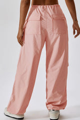 Long Loose Fit Pocketed Sports Pants - 808Lush