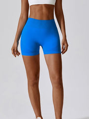 Wide Waistband Slim Fit Sports Shorts - 808Lush