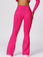 Wide Waistband High Waist Bootcut Pants - 808Lush