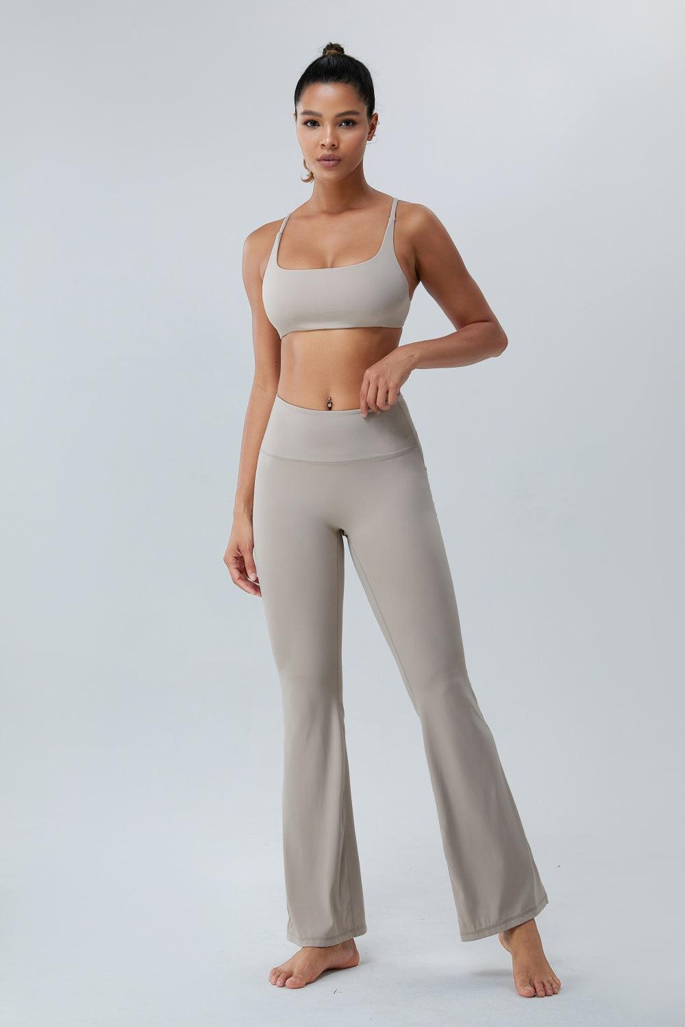 Ruched High Waist Active Pants - 808Lush