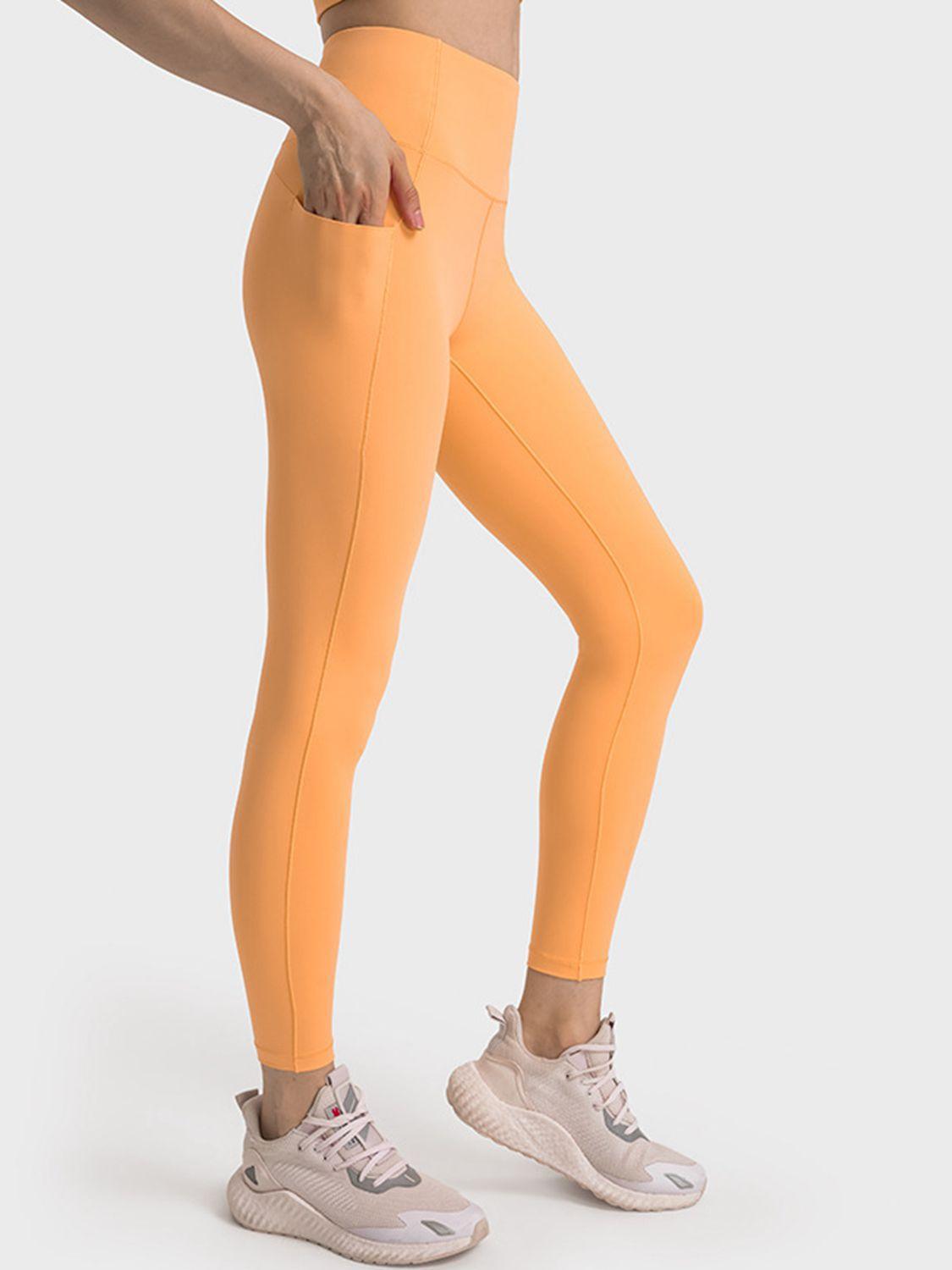 Wide Waistband Slim Fit Long Sports Leggings - 808Lush