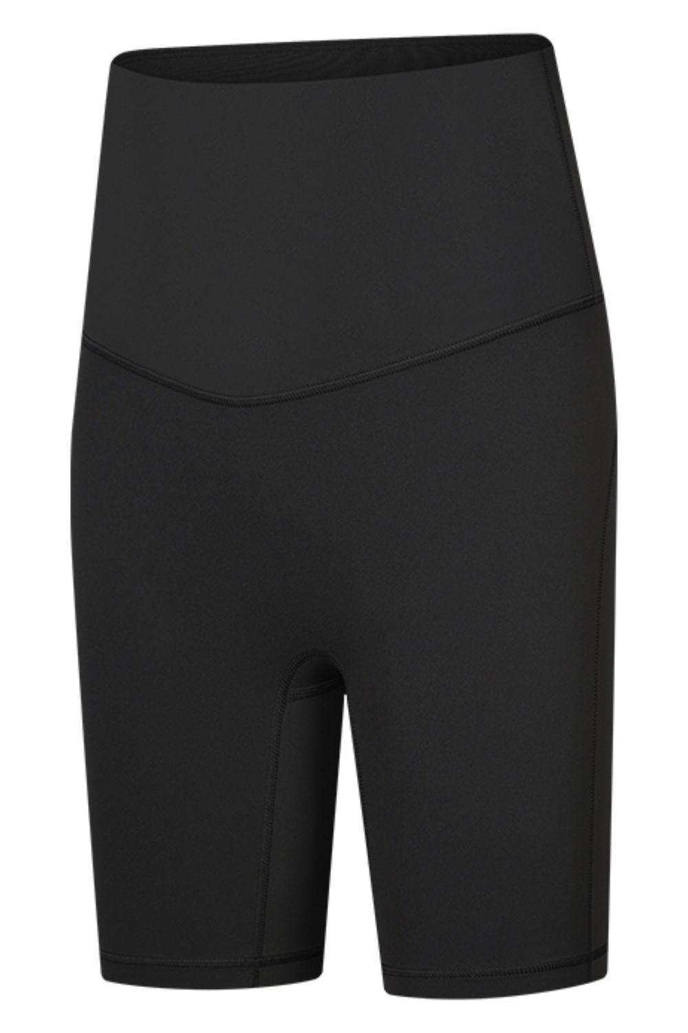 Seamless High-Rise Wide Waistband Biker Shorts - 808Lush