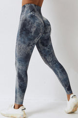 High Waist Tie-Dye Long Sports Pants - 808Lush