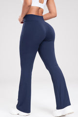 Wide Waistband Bootcut Active Pants - 808Lush