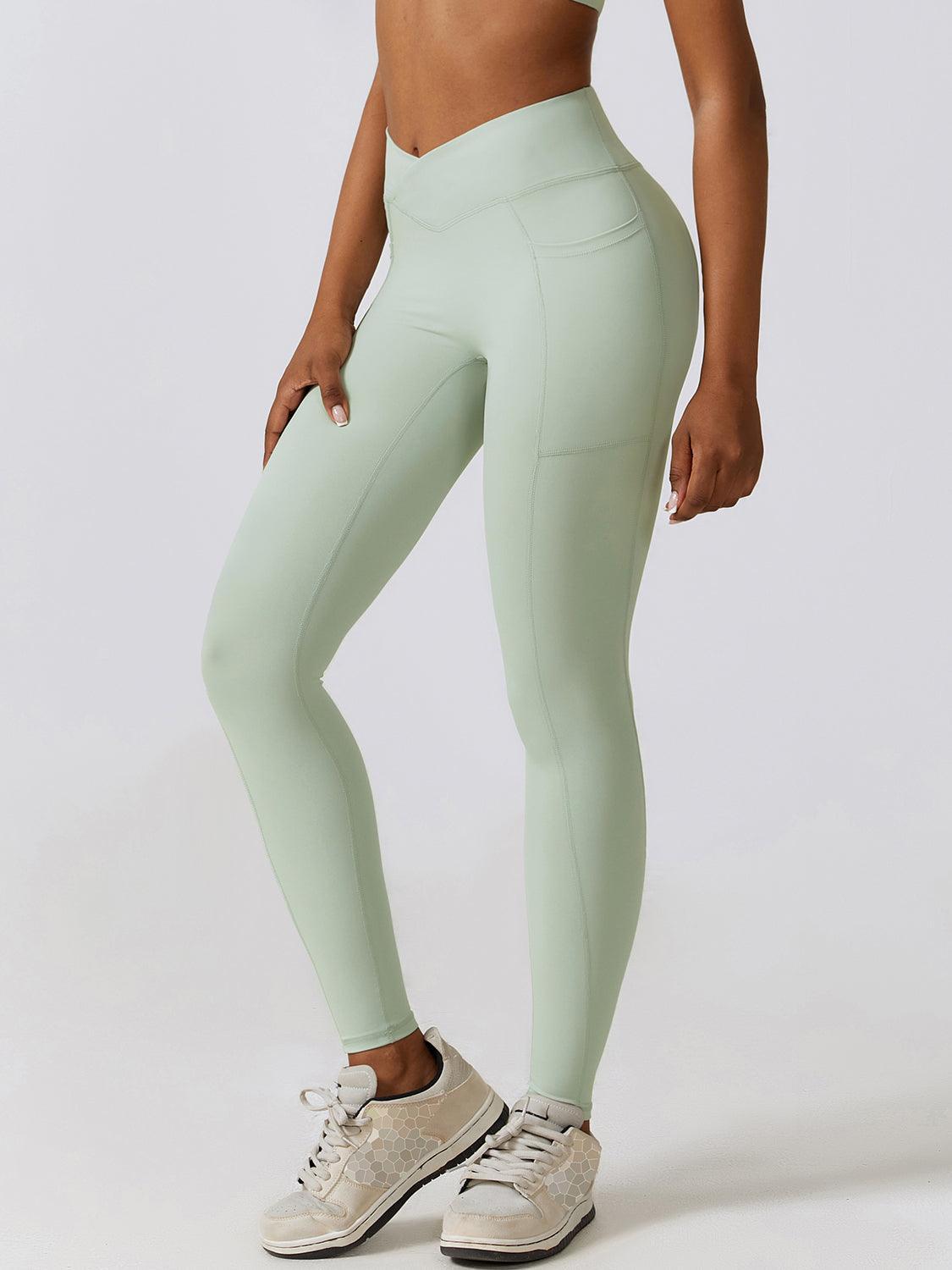 Wide Waistband Active Leggings - 808Lush