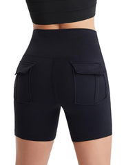 Pocketed High Waist Active Shorts - 808Lush