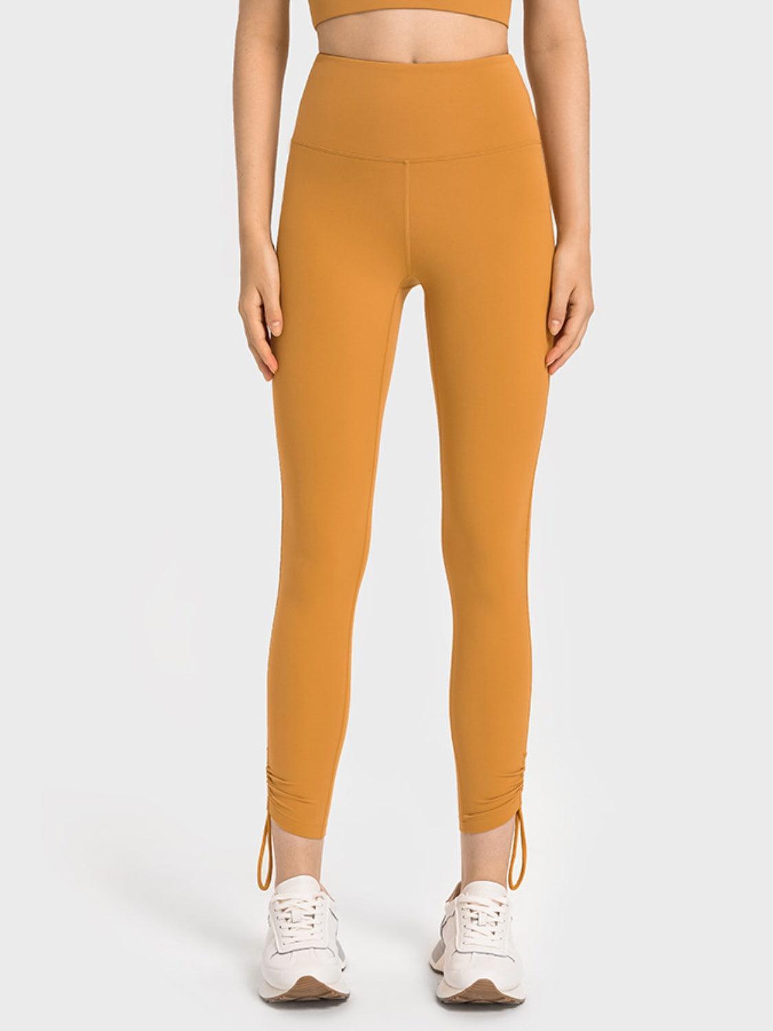 Drawstring High Waist Active Pants - 808Lush