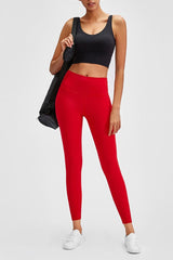 Wide Seamless Band Waist Sports Leggings - 808Lush