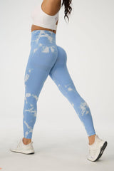 Tie-Dye High Waist Active Pants - 808Lush